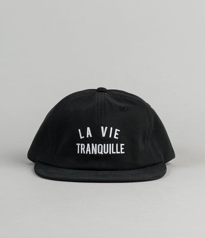 The Quiet Life La Vie Tranquille Polo Cap - Black