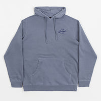 The Quiet Life Mechanic Logo Pigment Dyed Hoodie - Blue thumbnail
