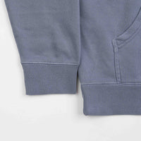 The Quiet Life Mechanic Logo Pigment Dyed Hoodie - Blue thumbnail