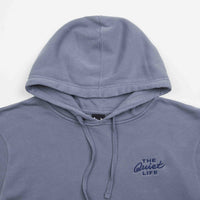 The Quiet Life Mechanic Logo Pigment Dyed Hoodie - Blue thumbnail