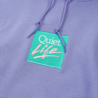 The Quiet Life Miami Logo Embroidered Hoodie - Lilac thumbnail