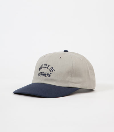 The Quiet Life Middle Of Nowhere Polo Cap - Tan / Navy
