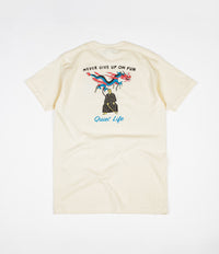 The Quiet Life Never Give Up T-Shirt - Cream