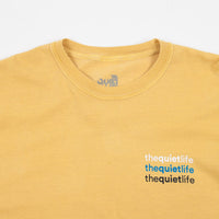 The Quiet Life Origin Pigment Dyed Long Sleeve T-Shirt - Gold thumbnail