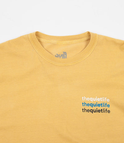 The Quiet Life Origin Pigment Dyed Long Sleeve T-Shirt - Gold
