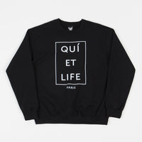 The Quiet Life Paris Crewneck Sweatshirt - Black thumbnail