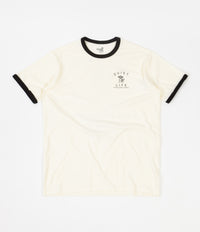 The Quiet Life Quiet Life Shop T-Shirt - Cream / Black