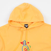 The Quiet Life Rainbow Shhh Embroidered Hoodie - Peach thumbnail