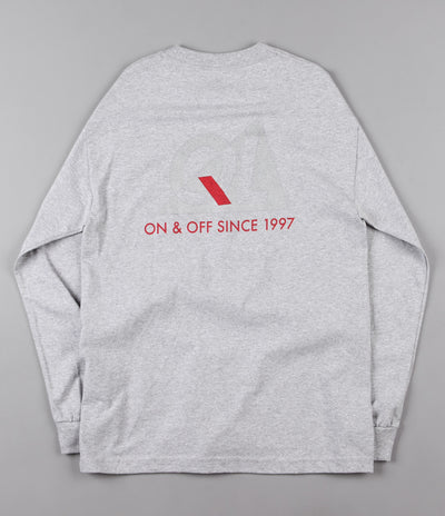 The Quiet Life Reflective Long Sleeve T-Shirt - Heather Grey