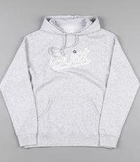 The Quiet Life Script Outline Hooded Sweatshirt - Heather Grey