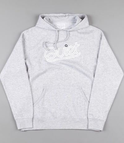 The Quiet Life Script Outline Hooded Sweatshirt - Heather Grey