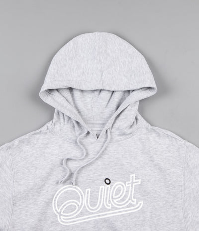 The Quiet Life Script Outline Hooded Sweatshirt - Heather Grey