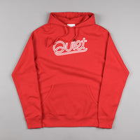 The Quiet Life Script Outline Hooded Sweatshirt - Red thumbnail