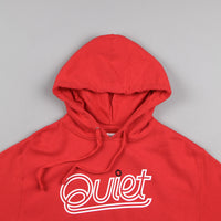 The Quiet Life Script Outline Hooded Sweatshirt - Red thumbnail