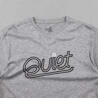 The Quiet Life Script Outline Premium T-Shirt - Heather Grey thumbnail