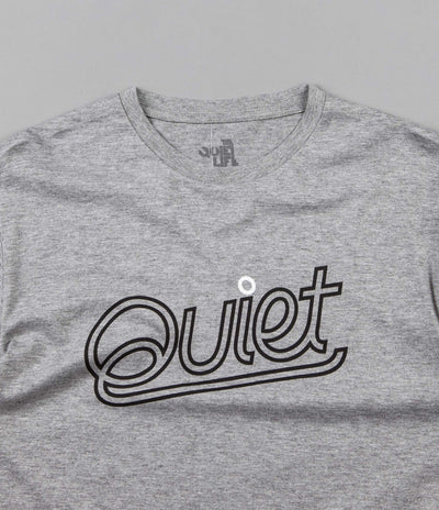 The Quiet Life Script Outline Premium T-Shirt - Heather Grey