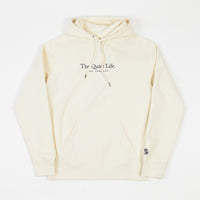The Quiet Life Serif Embroidered Hoodie - Bone thumbnail