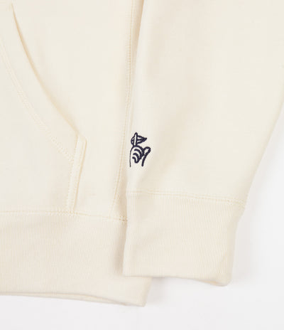 The Quiet Life Serif Embroidered Hoodie - Bone