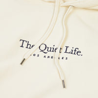 The Quiet Life Serif Embroidered Hoodie - Bone thumbnail