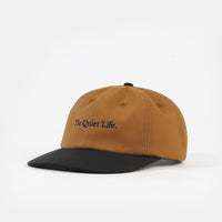 The Quiet Life Serif Polo Cap - Caramel / Black thumbnail