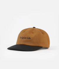 The Quiet Life Serif Polo Cap - Caramel / Black