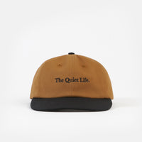The Quiet Life Serif Polo Cap - Caramel / Black thumbnail