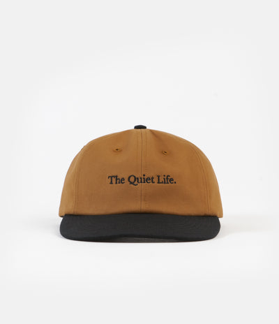 The Quiet Life Serif Polo Cap - Caramel / Black