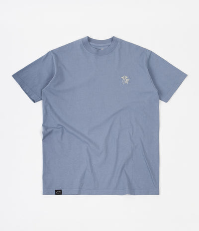 The Quiet Life Shhh Embroidery T-Shirt - Ocean