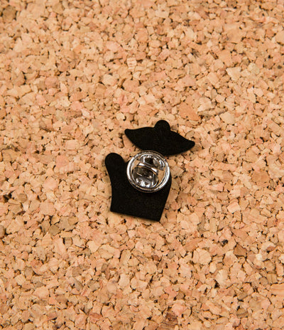 The Quiet Life Shhh Pin Badge - White