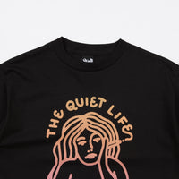 The Quiet Life Smoking Girl Gradient T-Shirt - Black thumbnail
