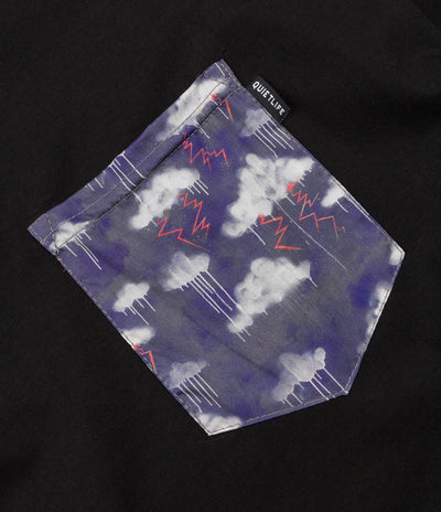 The Quiet Life Stormy Pocket T-Shirt - Black Liberty