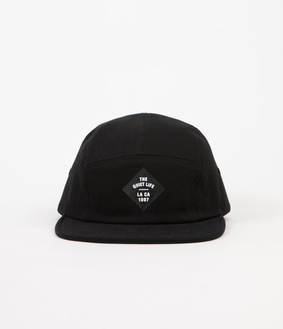 The Quiet Life Traveller 5 Panel Cap - Black