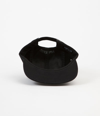 The Quiet Life Traveller 5 Panel Cap - Black