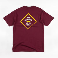 The Quiet Life Traveller T-Shirt - Burgundy thumbnail