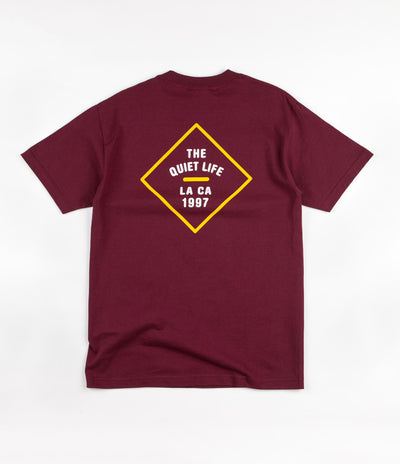 The Quiet Life Traveller T-Shirt - Burgundy