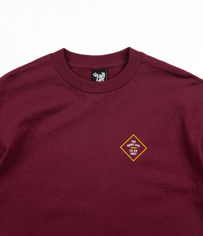 The Quiet Life Traveller T-Shirt - Burgundy