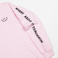 The Quiet Life Worry Long Sleeve T-Shirt - Pink thumbnail