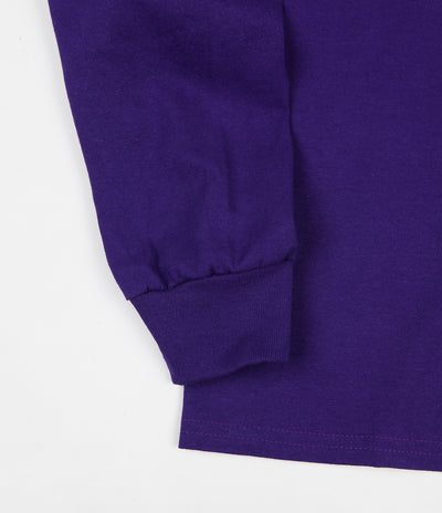The Quiet Life Yawn Plant Long Sleeve T-Shirt - Purple