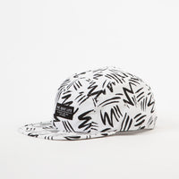 The Quiet Life Ziggity 5 Panel Cap - White All Over thumbnail