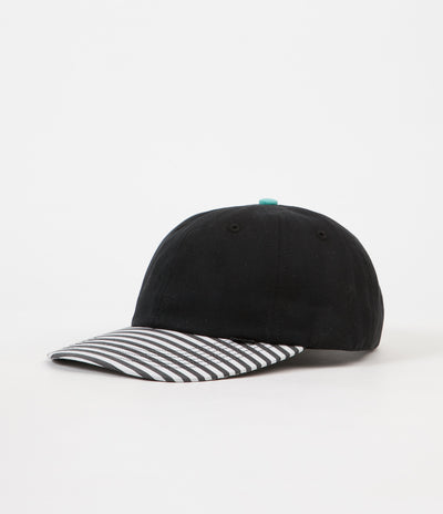 The Quiet Life Zion Polo Cap - Black / Stripe