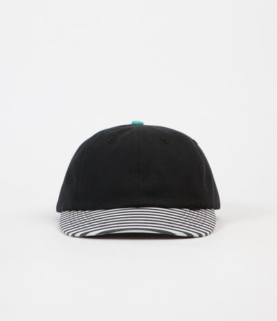The Quiet Life Zion Polo Cap - Black / Stripe