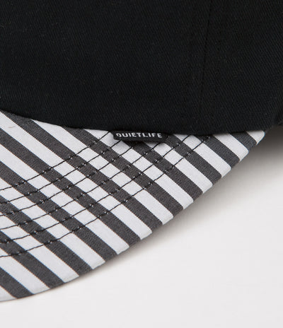 The Quiet Life Zion Polo Cap - Black / Stripe