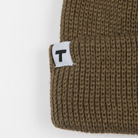 Theobalds Cap Co. Classic Team Beanie - Khaki / White thumbnail
