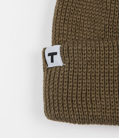 Theobalds Cap Co. Classic Team Beanie - Khaki / White
