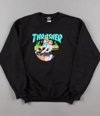 Thrasher Babes Crewneck Sweatshirt - Black