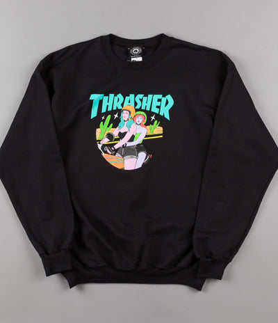 Thrasher Babes Crewneck Sweatshirt - Black