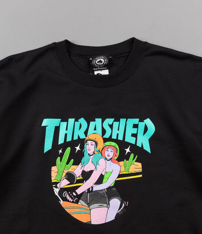 Thrasher Babes Crewneck Sweatshirt - Black