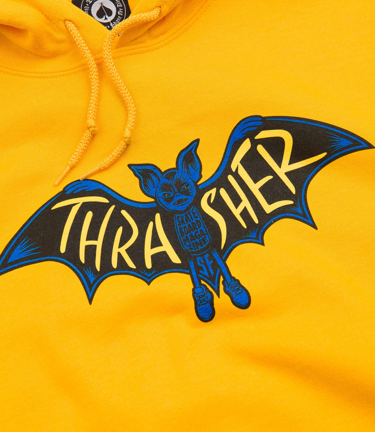 Thrasher Bat Hoodie Gold Flatspot