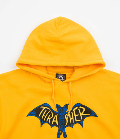 Thrasher Bat Hoodie - Gold