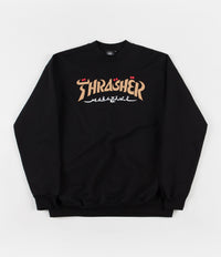 Thrasher Calligraphy Crewneck Sweatshirt - Black